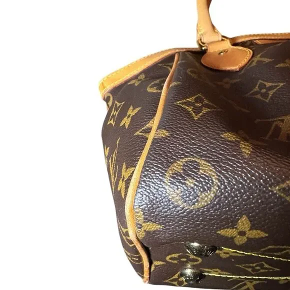 Louis Vuitton Brown LV Monogram Coated Canvas Tivoli PM Bag Auth - Picture 9 of 16